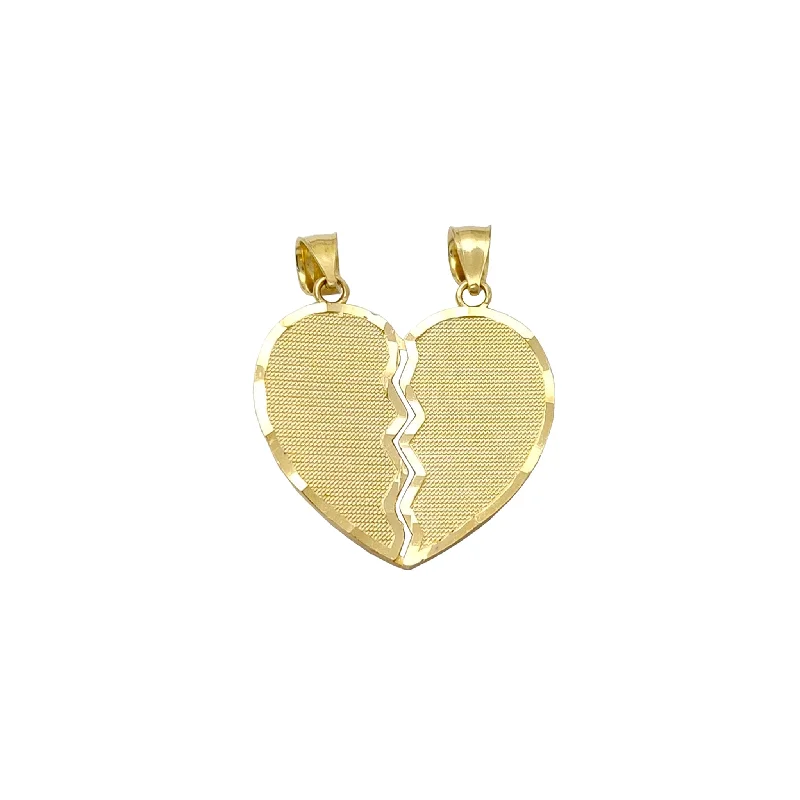 Celtic knot wedding band Diamond Cuts Scan-Line Partable Heart Pendant (14K)