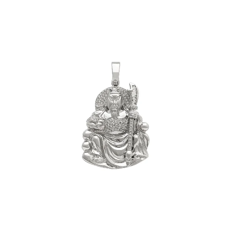 adjustable charm bracelet sterling silver Guan Yu Guardian Deity Pendant (18K)