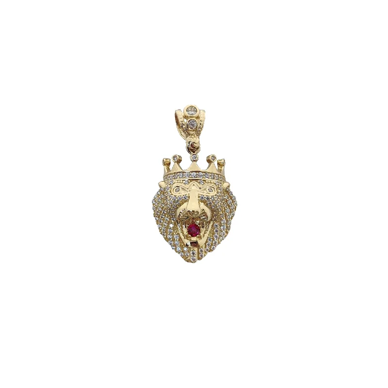 genuine amber pendant necklace Iced-Out Baboon King Pendant (14K)