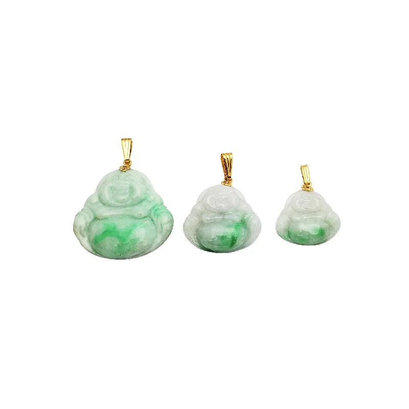 luxury emerald ring platinum Jade Buddha Pendant (14K)