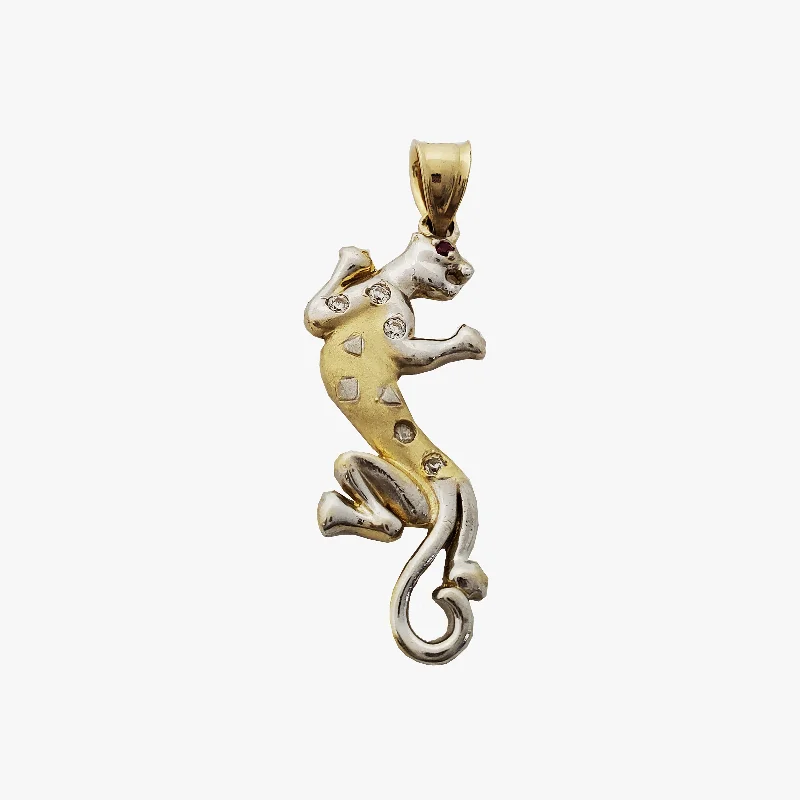 celestial star earrings stud Panther Pendant (14K)
