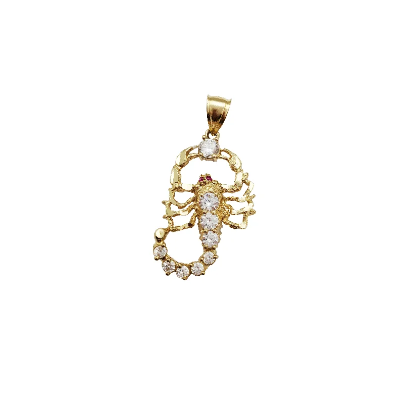 modern infinity signet ring Scorpion Cz Pendant (14K)