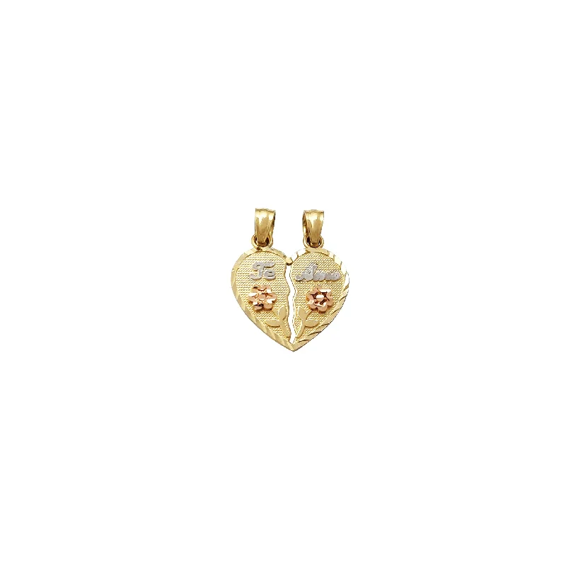ethical lab-grown diamond ring Te Amo Long Stem Rose Flower Partable Heart Pendant (14K) ethical lab-grown diamond ring Te Amo Long Stem Rose Flower Partable Heart Pendant (14K)